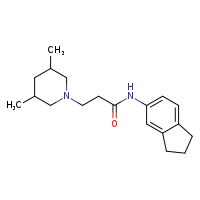 N-(2,3-dihydro-1H-inden-5-yl)-3-(3,5-dimethylpiperidin-1-yl)propanamide