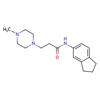 N-(2,3-dihydro-1H-inden-5-yl)-3-(4-methylpiperazin-1-yl)propanamide