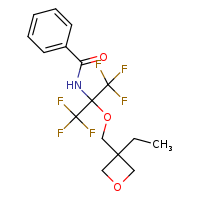 N-{2-[(3-ethyloxetan-3-yl)methoxy]-1,1,1,3,3,3-hexafluoropropan-2-yl}benzamide