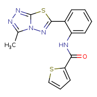 N-(2-{3-methyl-[1,2,4]triazolo[3,4-b][1,3,4]thiadiazol-6-yl}phenyl)thiophene-2-carboxamide