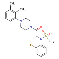 N-{2-[4-(2,3-dimethylphenyl)piperazin-1-yl]-2-oxoethyl}-N-(2-fluorophenyl)methanesulfonamide
