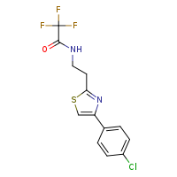 N-{2-[4-(4-chlorophenyl)-1,3-thiazol-2-yl]ethyl}-2,2,2-trifluoroacetamide