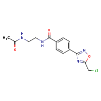 N-[2-({4-[5-(chloromethyl)-1,2,4-oxadiazol-3-yl]phenyl}formamido)ethyl]acetamide