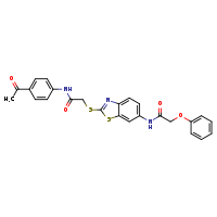 N-[2-({[(4-acetylphenyl)carbamoyl]methyl}sulfanyl)-1,3-benzothiazol-6-yl]-2-phenoxyacetamide