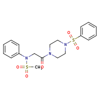 N-{2-[4-(benzenesulfonyl)piperazin-1-yl]-2-oxoethyl}-N-phenylmethanesulfonamide