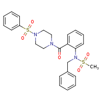 N-{2-[4-(benzenesulfonyl)piperazine-1-carbonyl]phenyl}-N-benzylmethanesulfonamide
