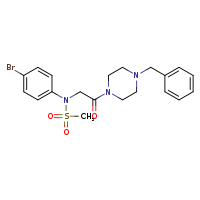 N-[2-(4-benzylpiperazin-1-yl)-2-oxoethyl]-N-(4-bromophenyl)methanesulfonamide