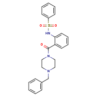 N-[2-(4-benzylpiperazine-1-carbonyl)phenyl]benzenesulfonamide