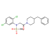 N-[2-(4-benzylpiperidin-1-yl)-2-oxoethyl]-N-(2,5-dichlorophenyl)methanesulfonamide