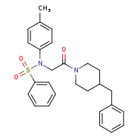 N-[2-(4-benzylpiperidin-1-yl)-2-oxoethyl]-N-(4-methylphenyl)benzenesulfonamide