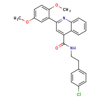 N-[2-(4-chlorophenyl)ethyl]-2-(2,5-dimethoxyphenyl)quinoline-4-carboxamide