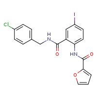N-(2-{[(4-chlorophenyl)methyl]carbamoyl}-4-iodophenyl)furan-2-carboxamide