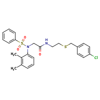 N-(2-{[(4-chlorophenyl)methyl]sulfanyl}ethyl)-2-[N-(2,3-dimethylphenyl)benzenesulfonamido]acetamide
