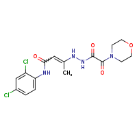 N-(2,4-dichlorophenyl)-3-[2-(morpholin-4-yl)-2-oxoacetohydrazido]but-2-enamide