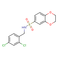 N-[(2,4-dichlorophenyl)methyl]-2,3-dihydro-1,4-benzodioxine-6-sulfonamide