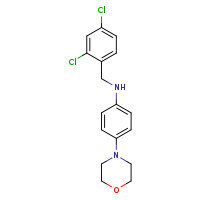 N-[(2,4-dichlorophenyl)methyl]-4-(morpholin-4-yl)aniline