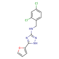 N-[(2,4-dichlorophenyl)methyl]-5-(furan-2-yl)-1H-1,2,4-triazol-3-amine
