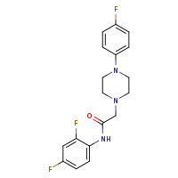 N-(2,4-difluorophenyl)-2-[4-(4-fluorophenyl)piperazin-1-yl]acetamide