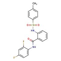 N-(2,4-difluorophenyl)-2-(4-methylbenzenesulfonamido)benzamide
