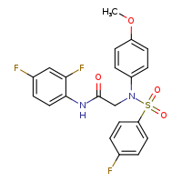 N-(2,4-difluorophenyl)-2-[N-(4-methoxyphenyl)-4-fluorobenzenesulfonamido]acetamide