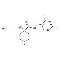 N-[(2,4-difluorophenyl)methyl]-4-methylpiperidine-4-carboxamide hydrochloride