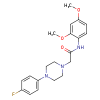 N-(2,4-dimethoxyphenyl)-2-[4-(4-fluorophenyl)piperazin-1-yl]acetamide