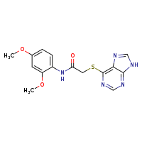 N-(2,4-dimethoxyphenyl)-2-(9H-purin-6-ylsulfanyl)acetamide