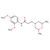 N-(2,4-dimethoxyphenyl)-3-(2,6-dimethylmorpholin-4-yl)propanamide