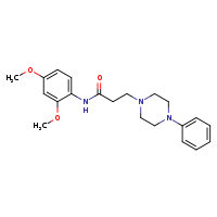 N-(2,4-dimethoxyphenyl)-3-(4-phenylpiperazin-1-yl)propanamide