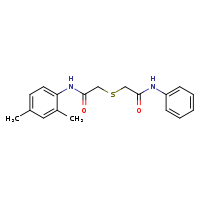 N-(2,4-dimethylphenyl)-2-{[(phenylcarbamoyl)methyl]sulfanyl}acetamide