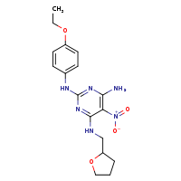 N2-(4-ethoxyphenyl)-5-nitro-N4-(oxolan-2-ylmethyl)pyrimidine-2,4,6-triamine