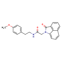 N-[2-(4-methoxyphenyl)ethyl]-2-{3-oxo-2-azatricyclo[6.3.1.0?,¹²]dodeca-1(11),4(12),5,7,9-pentaen-2-yl}acetamide