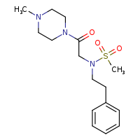 N-[2-(4-methylpiperazin-1-yl)-2-oxoethyl]-N-(2-phenylethyl)methanesulfonamide