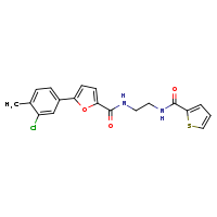 N-(2-{[5-(3-chloro-4-methylphenyl)furan-2-yl]formamido}ethyl)thiophene-2-carboxamide