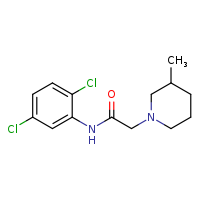N-(2,5-dichlorophenyl)-2-(3-methylpiperidin-1-yl)acetamide