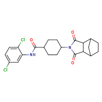 N-(2,5-dichlorophenyl)-4-{3,5-dioxo-4-azatricyclo[5.2.1.0²,?]decan-4-yl}cyclohexane-1-carboxamide