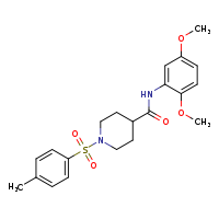 N-(2,5-dimethoxyphenyl)-1-(4-methylbenzenesulfonyl)piperidine-4-carboxamide