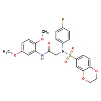 N-(2,5-dimethoxyphenyl)-2-[N-(4-fluorophenyl)-2,3-dihydro-1,4-benzodioxine-6-sulfonamido]acetamide