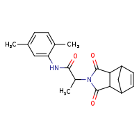 N-(2,5-dimethylphenyl)-2-{3,5-dioxo-4-azatricyclo[5.2.1.0²,?]dec-8-en-4-yl}propanamide