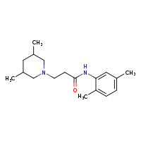 N-(2,5-dimethylphenyl)-3-(3,5-dimethylpiperidin-1-yl)propanamide