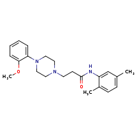 N-(2,5-dimethylphenyl)-3-[4-(2-methoxyphenyl)piperazin-1-yl]propanamide
