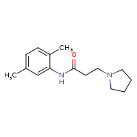 N-(2,5-dimethylphenyl)-3-(pyrrolidin-1-yl)propanamide