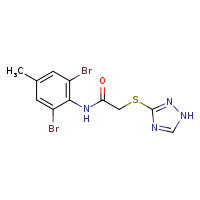 N-(2,6-dibromo-4-methylphenyl)-2-(1H-1,2,4-triazol-3-ylsulfanyl)acetamide