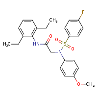 N-(2,6-diethylphenyl)-2-[N-(4-methoxyphenyl)-4-fluorobenzenesulfonamido]acetamide