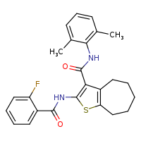N-(2,6-dimethylphenyl)-2-(2-fluorobenzamido)-4H,5H,6H,7H,8H-cyclohepta[b]thiophene-3-carboxamide