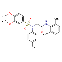 N-(2,6-dimethylphenyl)-2-[N-(4-methylphenyl)-3,4-dimethoxybenzenesulfonamido]acetamide