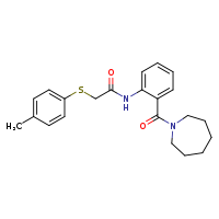 N-[2-(azepane-1-carbonyl)phenyl]-2-[(4-methylphenyl)sulfanyl]acetamide