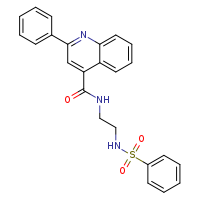 N-(2-benzenesulfonamidoethyl)-2-phenylquinoline-4-carboxamide