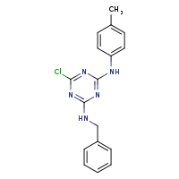 N2-benzyl-6-chloro-N4-(4-methylphenyl)-1,3,5-triazine-2,4-diamine