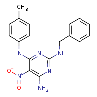N2-benzyl-N4-(4-methylphenyl)-5-nitropyrimidine-2,4,6-triamine